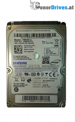 Samsung HM640JJ - 2010.08 - SATA - 640 GB